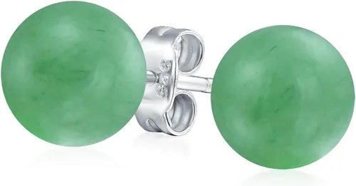 Miniatura 18 de Aretes grandes de plata de ley 925 con piedras preciosas naturales de 0.394 pulgadas para mujeres y adolescentes, variedad de piedras de nacimiento