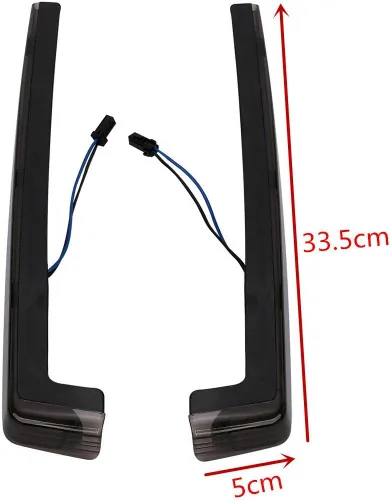 Miniatura 8 de TCMT King - Caja para maletero de motocicleta, almohadilla para respaldo, portaequipajes, altavoces, luces laterales, luz trasera para Harley
