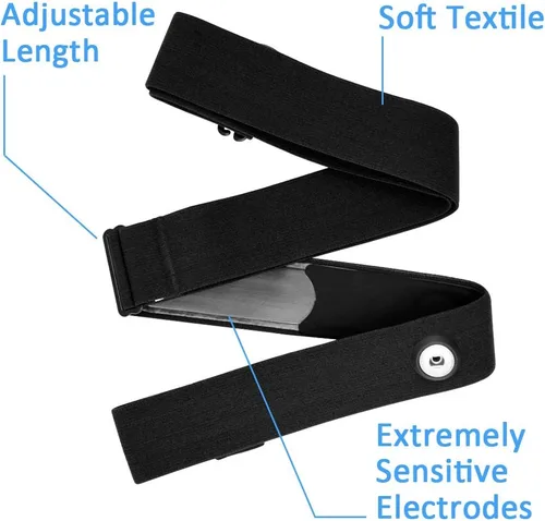 Miniatura 3 de KYTO Heart Rate Monitor Chest Strap - ANT+ & Dual Bluetooth 4.0 HR Sensor, IP67 Water-Resistant, Compatible with Peloton, Zwift, Garmin, Precise HR