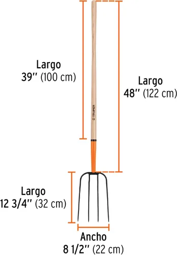 Miniatura 3 de TRUPER BPJ-4 Tenedor de estiércol de 4 dientes 8 1/2" (22cm)