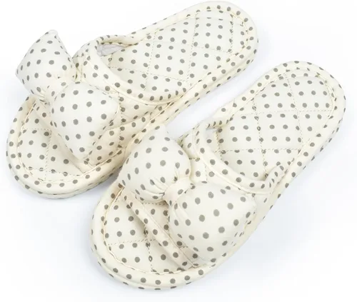 Miniatura 11 de Pantuflas de terciopelo floral para mujer, ligeras, con puntera abierta, lavables, portátiles, plegables, cómodas, para invitados, hotel, viajes