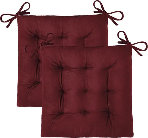 Miniatura 15 de OVOV 1 paquete de cojines para sillas de comedor, cojines de asiento suaves para sillas de escritorio de cocina, cojines cuadrados para sillas