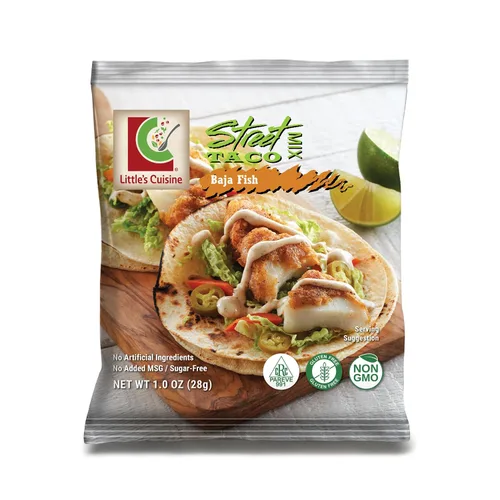 Miniatura 5 de Little's Cuisine Street Taco Mix Paquete surtido (caja de 4) Sin OMG, sin azúcar, Kosher, sin gluten, 2 Carne Asada, 1 pollo Cascabel, 1 pescado