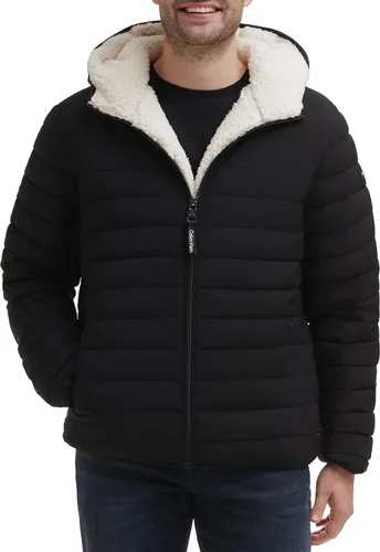 Miniatura 2 de Calvin Klein Men's Hooded Down Jacket Quilted Coat Sherpa Lined