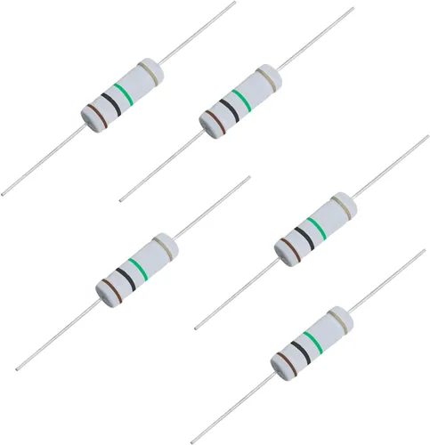 Miniatura 24 de Resistencia de película de óxido metálico de 1K Ohm, ± 5% de tolerancia de alta precisión de 5 vatios para circuito electrónico, resistencia