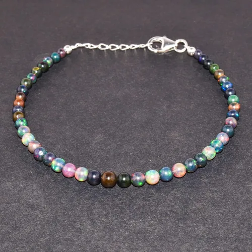Miniatura 14 de Multi Gemstone Dainty Choker Bracelet