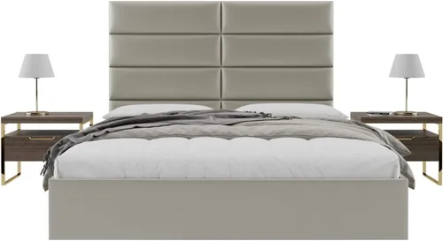 Miniatura 83 de Vänt - Paneles tapizados de cabecera para montar en la pared, diseño Isabelle, 60 x 23 pulgadas, configuración de 4 paneles individuales, Cuero