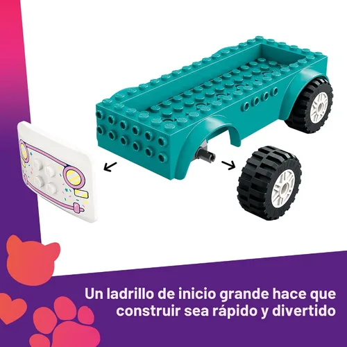 Miniatura 3 de LEGO Friends Heartlake City Camión de Helados de Juguete - Juego de Construcción de Simulación para Niños, Niñas y Niños, Edades 4+ - Bloques