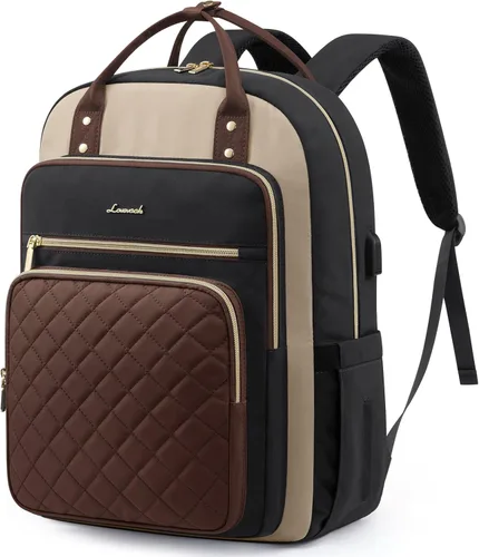 Miniatura 17 de LOVEVOOK Mochila para computadora portátil para mujer, mochila para trabajo de viaje, bolsa de computadora para enfermera, profesora, bolsa