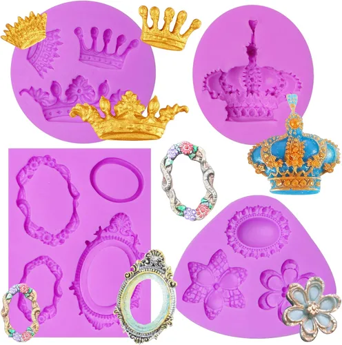 Miniatura 10 de Moldes de silicona para fondant de rosas, moldes de flores y hojas, decoración de tartas, moldes de chocolate para cupcakes, dulces, galletas