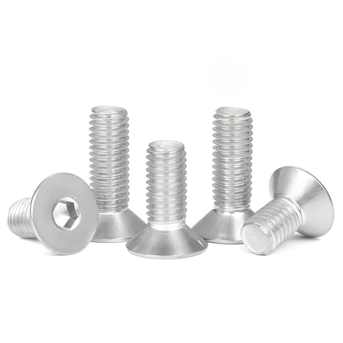 Miniatura 17 de Tornillos de cabeza plana M4 de 0.787 in, tornillo y perno de cabeza plana M4-0.028x0.787 in, pernos avellanados de acero inoxidable, accionamiento