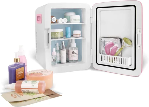 Miniatura 4 de Cooluli minirefrigerador de 10 L para habitación, auto, escritorio de oficina y dormitorio universitario; enfriador y calentador portátil de 12 V