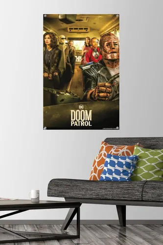 Miniatura 2 de Trends International DC Comics TV Doom Patrol - Póster de pared de una hoja de autobús, 14.72 x 22.37 pulgadas, paquete de póster premium y pasador