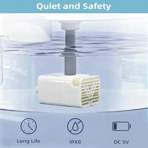 Miniatura 5 de JY-830 Bomba de agua sumergible universal para fuentes de mascotas (apagado automático cuando no hay agua)