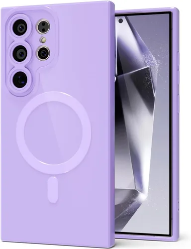Miniatura 83 de Svanove para Samsung Galaxy S22 Funda de teléfono de silicona magnética, compatible con Magsafe, linda para mujeres, brillante color brillante, gel
