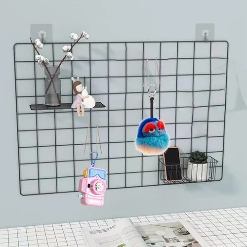 Miniatura 6 de 60 ganchos de pared para paneles de tela, ganchos de alambre de pared, ganchos de cubículo para paredes de tela en la oficina, cocina, estante