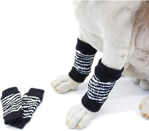 Miniatura 20 de ROZKITCH Manga de compresión para perro, 2 piezas de pierna delantera y 2 rodillas de pierna trasera, envoltura para codo de perro, protector