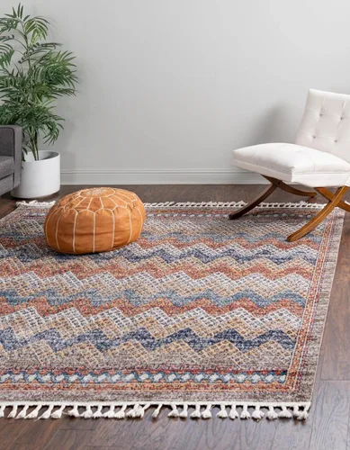 Miniatura 10 de Unique Loom Colección Aramis - Alfombra Stella (rectangular 2' 0" x 3' 1", Multi/Azul)