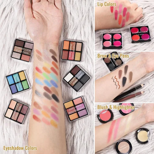 Miniatura 4 de Kit completo de maquillaje para adolescentes y mujeres, estuche de tren de belleza con juego de cosméticos de iniciación, caja de regalo de San