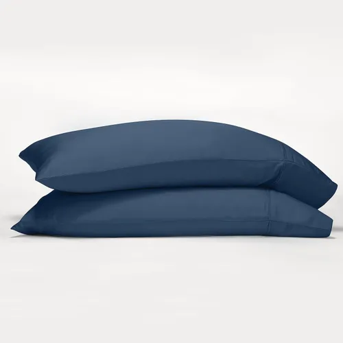 Miniatura 17 de GOKOTTA Juego de 2 fundas de almohada suaves tamaño King, lujosas fundas de almohada refrescantes de seda para durmientes calientes, 100% rayón Gris
