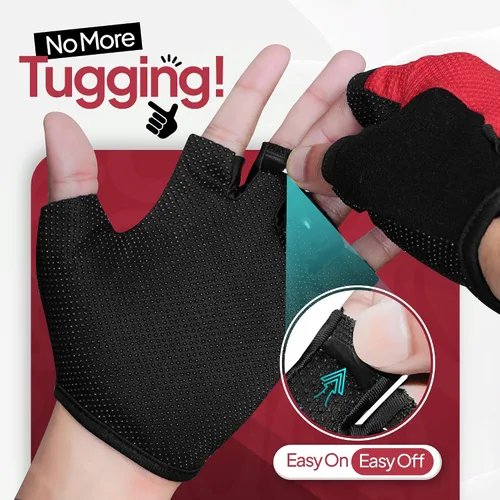 Miniatura 4 de 3 pares de guantes de ciclismo para niños, guantes de ciclismo antideslizantes sin dedos para niños y niñas Guantes de moto para niños