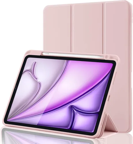 Miniatura 16 de Funda para iPad Air de 11 pulgadas M4 2026 8ª generación/M3 2025/M2 2024, iPad Air 5ª/4ª generación de 10.9 pulgadas 2022/2020 con soporte para Gris