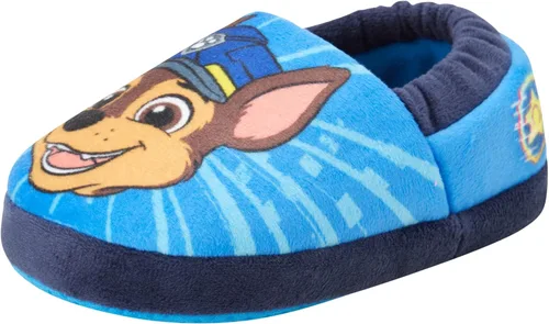 Miniatura 3 de Nickelodeon Pantuflas de la Patrulla Canina para niños - Chase and Marshall Pantuflas mullidas de felpa (5T-12 Boy)