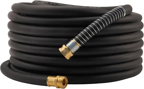 Miniatura 40 de Wiseflow Leader Hose Manguera de agua resistente de 3 x 5/8 pulgadas con accesorios de latón macho a hembra, extensor de manguera corta para carrete