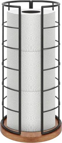 Miniatura 18 de NearMoon Soporte organizador de papel higiénico, almacenamiento de 3 rollos de papel higiénico, accesorio de baño de metal, soporte de rollo Dorado