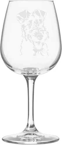 Miniatura 572 de Copa de vino de 12.75 onzas con diseño de perro grabado