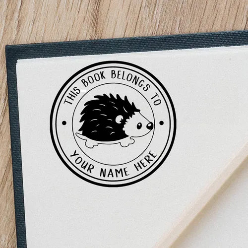 Miniatura 6 de Sello de nombre de libro de biblioteca personalizado, pertenece a un nombre personalizado para maestro de biblioteca o nombre personalizado de The