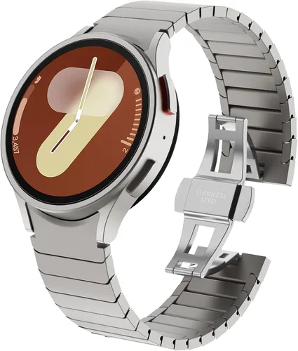 Miniatura 16 de WINGLE Compatible con Galaxy Watch 8/8 Classic Band para hombre, acero inoxidable, Samsung Galaxy Watch 8 Band de 1.732 in, 1.575 in, 1.811 in