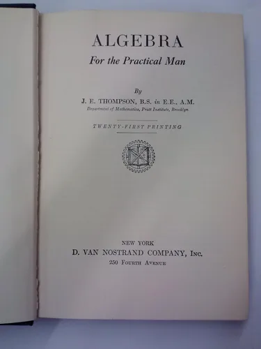 Miniatura 2 de Mathematics for Self-Study, Algebra for the Practical Man