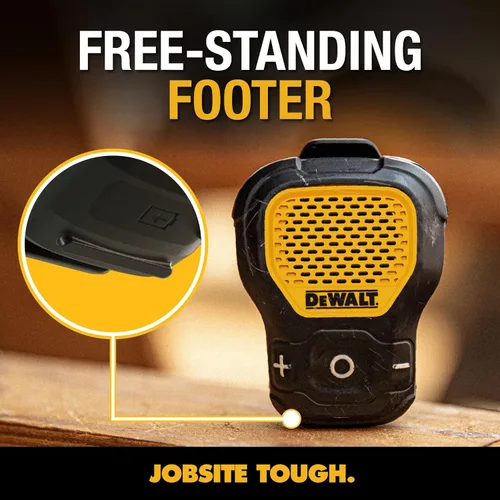 Miniatura 4 de DEWALT Altavoz portátil y auriculares de oído abierto de alta resistencia, juego de trabajo inalámbrico, resistente al agua, batería larga, llamadas