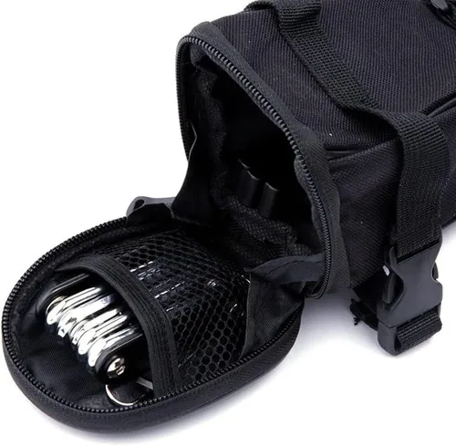 Miniatura 3 de WOTOW Kit de herramientas de reparación de bicicletas y bolsa de sillín de bicicleta, herramienta de cadena de bicicleta 14 en 1, llave hexagonal