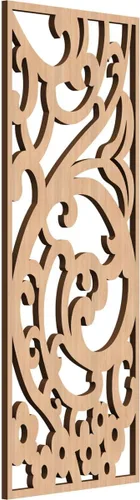 Miniatura 15 de Bridgewater - Paneles de pared decorativos de madera con calado, 9 3/8 pulgadas de ancho x 24 3/8 pulgadas de alto x 1/4 de alto, nogal