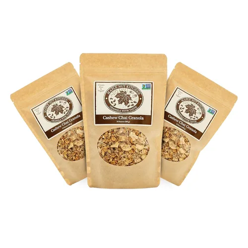Miniatura 10 de Maple Nut Kitchen Granola de almendras y arándanos, sin gluten y vegana, mezcla abundante con avena, almendras y arándanos, 10 onzas