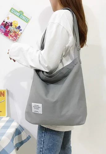 Miniatura 89 de Covelin - Bolsa de hombro informal de lona para mujer, estilo bohemio y retro, bolsa de mano, bolso cruzado, tamaño grande