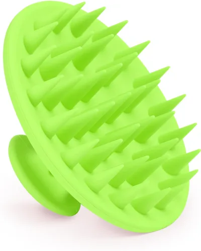 Miniatura 16 de Meartchy Cepillo de champú y masajeador de cuero cabelludo de silicona, cepillo para el cuero cabelludo para el crecimiento del cabello