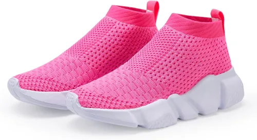 Miniatura 6 de Casbeam Zapatos deportivos para caminar y correr para niños y niñas, transpirables, ligeros, ligeros, a la moda (babero para niños pequeños)