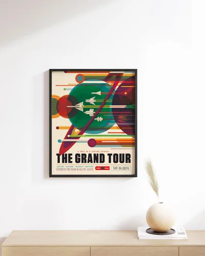 Miniatura 5 de HAUS AND HUES Póster retro de arte espacial para pared, impresión de ciencia ficción, impresión de la NASA, arte vintage, arte de pared de Gran Tour