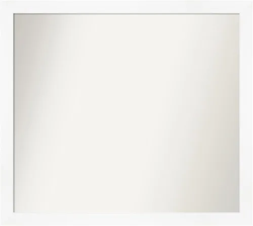 Miniatura 119 de Amanti Art Espejo de baño blanco para sobre el fregadero, 24 x 24 pulgadas, hecho a medida, espejo de tocador cuadrado blanco estrecho, marco