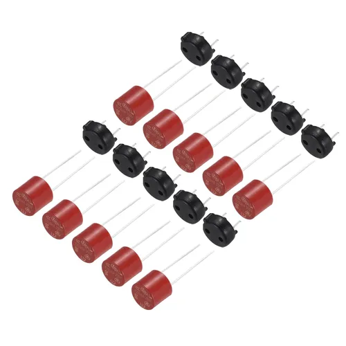 Miniatura 8 de uxcell Juego de 10 piezas cilíndricas montadas en miniatura redondo lento micro fusible con portafusibles para piezas electrónicas PCB LCD