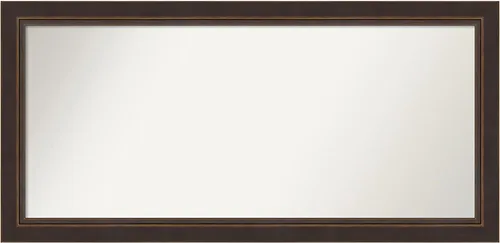 Miniatura 52 de Amanti Art Espejo de baño de bronce para sobre el fregadero, 24 x 24 pulgadas, espejo cuadrado de bronce Lara para tocador, marco de madera