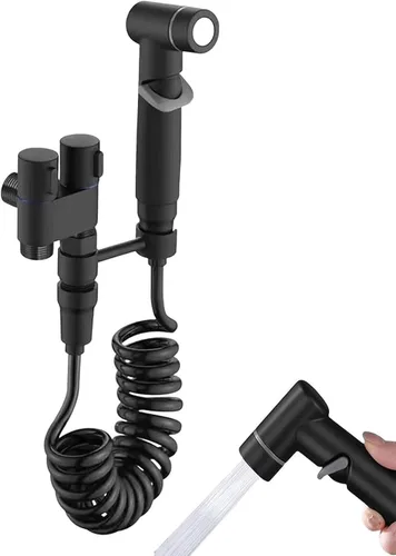 Pulverizador de bidé de mano para inodoro, kit de rociador de mano, juego de rociadores de pañales de tela para bebé para lavado femenino, fácil de