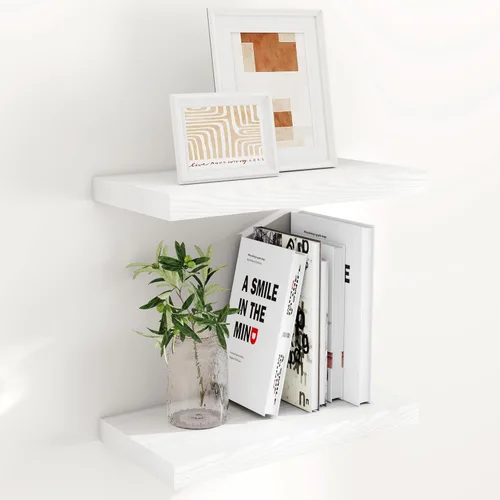 Miniatura 45 de Fun Memories Estantes flotantes de 48 pulgadas, estantes de pared de 9.3 pulgadas de profundidad para baño, sala de estar, dormitorio, cocina
