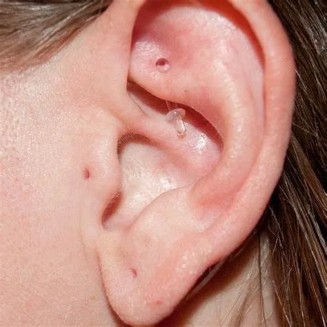 Miniatura 6 de QWALIT Piercing de nariz transparente para el trabajo, aros de nariz transparentes para el trabajo, piercing de nariz de plástico transparente