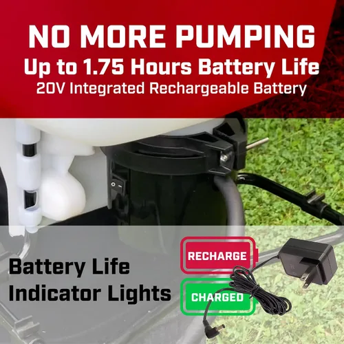 Miniatura 4 de Chapin International 60124 - Rociador de mochila recargable con batería interna de 4 galones, 20 V, fabricado en los Estados Unidos, 1 paquete