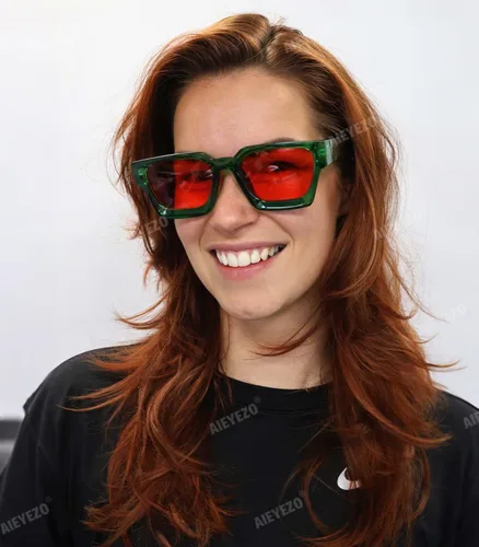 Miniatura 200 de AIEYEZO Gafas de sol cuadradas para mujeres y hombres, gafas de sol cuadradas con montura gruesa, estilo de diseñador simple