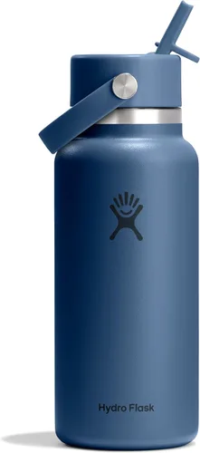 Miniatura 55 de Hydro Flask Botella de agua – Acero inoxidable aislado – Tapa flexible con popote de boca ancha, antiderrames, a prueba de fugas y recargable en 32